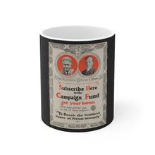Load image into Gallery viewer, Robert M. La Follette 1924 Campaign Fundraising Poster 11oz Mug