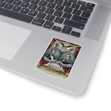 Load image into Gallery viewer, Abraham Lincoln and Andrew Johnson 1864 Campaign Banner Sticker