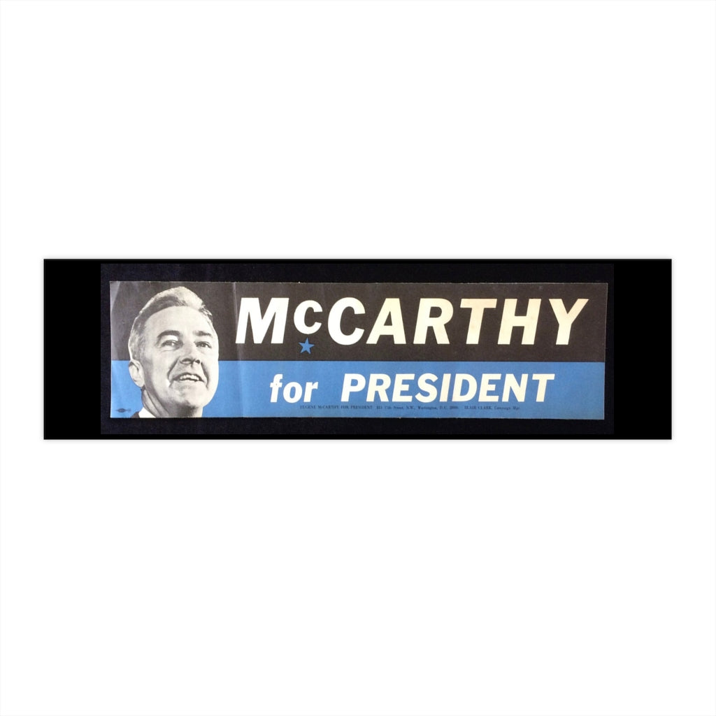 Eugene McCarthy 1968 Bumper Sticker