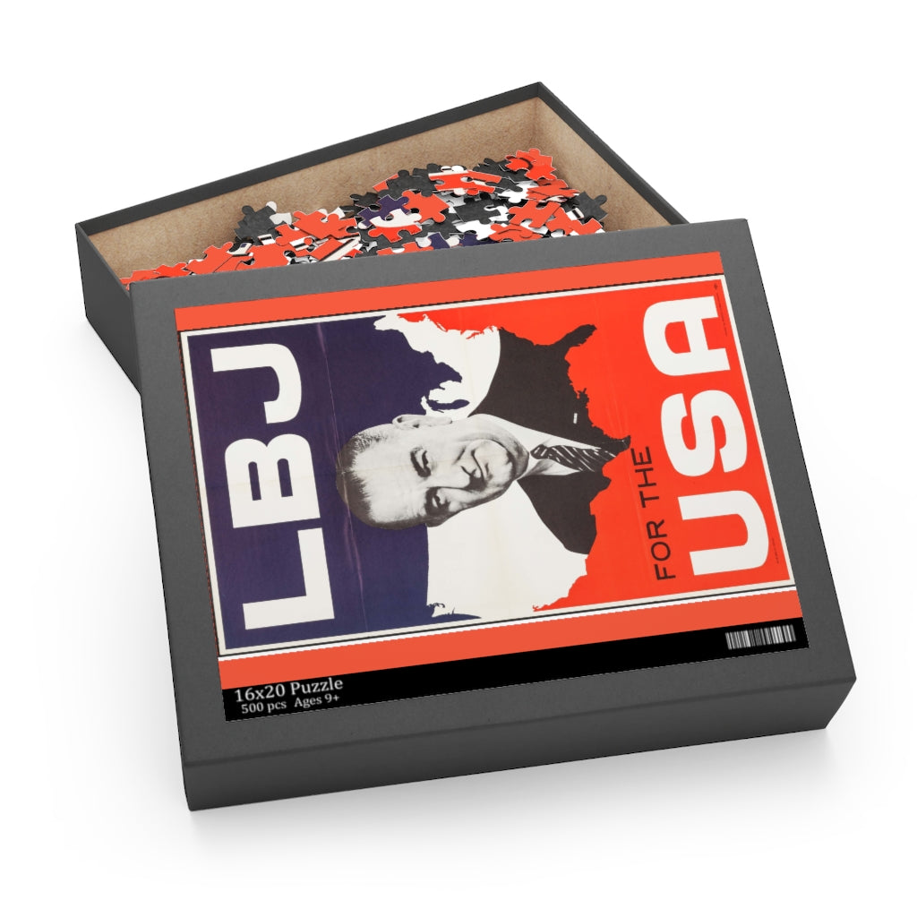 LBJ for the USA 1964 Campaign Poster Puzzle (500 pieces)