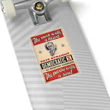 Load image into Gallery viewer, FDR "The Man with a Heart - The Party with a Soul" 1940 Campaign Sticker