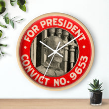 Load image into Gallery viewer, Eugene V. Debs "For President - Convict #9653" 1920 Wall Clock