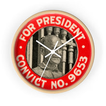 Load image into Gallery viewer, Eugene V. Debs "For President - Convict #9653" 1920 Wall Clock