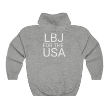 Load image into Gallery viewer, "LBJ for the USA" 1964 Campaign Poster Hoodie
