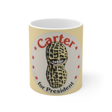 Load image into Gallery viewer, Carter for President 1976 Peanut Brigade Pin 11oz Mug