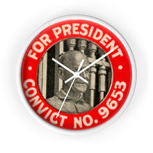 Load image into Gallery viewer, Eugene V. Debs "For President - Convict #9653" 1920 Wall Clock