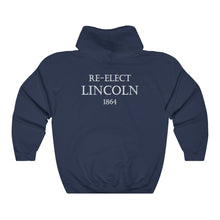 Load image into Gallery viewer, Abraham Lincoln and Andrew Johnson 1864 Campaign Banner Hoodie