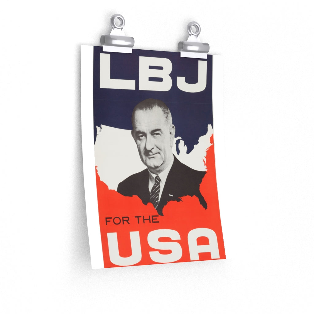 LBJ for the USA 1964 Campaign Poster