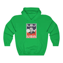 Load image into Gallery viewer, "LBJ for the USA" 1964 Campaign Poster Hoodie