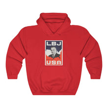 Load image into Gallery viewer, "LBJ for the USA" 1964 Campaign Poster Hoodie