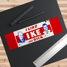 Load image into Gallery viewer, I Like Ike and Dick 1952 Campaign License Plate Bumper Sticker