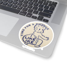 Load image into Gallery viewer, "Time for a Change - I Like Ike" 1952 Campaign Sticker