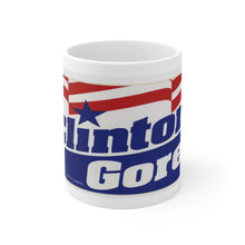 Load image into Gallery viewer, Bill Clinton and Al Gore 1992 Campaign Poster 11 oz Mug