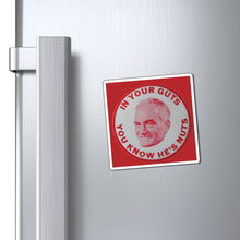 Load image into Gallery viewer, "In Your Guts, You Know He's Nuts" 1964 Anti-Goldwater Magnet