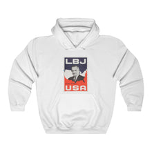 Load image into Gallery viewer, "LBJ for the USA" 1964 Campaign Poster Hoodie