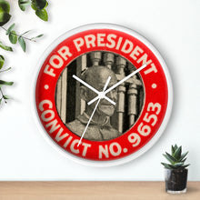 Load image into Gallery viewer, Eugene V. Debs "For President - Convict #9653" 1920 Wall Clock