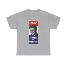 Load image into Gallery viewer, JFK 1960 Campaign Poster Unisex Heavy Cotton Tee
