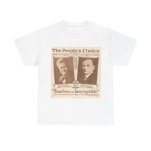 Load image into Gallery viewer, Robert M. La Follette &quot;The People&#39;s Choice&quot; 1924 Campaign Poster Unisex Heavy Cotton T-Shirt
