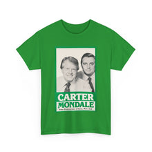 Load image into Gallery viewer, Carter/Mondale 1976 Unofficial Campaign Poster Unisex Heavy Cotton T-Shirt
