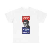 Load image into Gallery viewer, JFK 1960 Campaign Poster Unisex Heavy Cotton Tee
