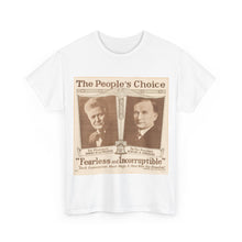 Load image into Gallery viewer, Robert M. La Follette &quot;The People&#39;s Choice&quot; 1924 Campaign Poster Unisex Heavy Cotton T-Shirt
