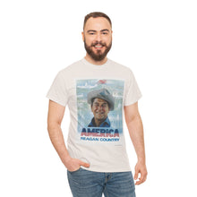 Load image into Gallery viewer, America: Reagan Country 1980 Campaign Poster Unisex Heavy Cotton T-Shirt
