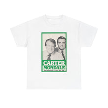 Load image into Gallery viewer, Carter/Mondale 1976 Unofficial Campaign Poster Unisex Heavy Cotton T-Shirt
