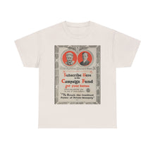 Load image into Gallery viewer, Robert M. La Follette 1924 Campaign Fundraising Poster Unisex Heavy Cotton T-Shirt
