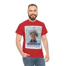 Load image into Gallery viewer, America: Reagan Country 1980 Campaign Poster Unisex Heavy Cotton T-Shirt
