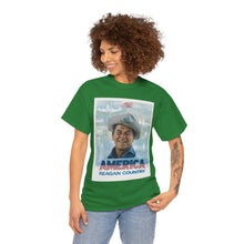 Load image into Gallery viewer, America: Reagan Country 1980 Campaign Poster Unisex Heavy Cotton T-Shirt
