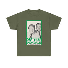 Load image into Gallery viewer, Carter/Mondale 1976 Unofficial Campaign Poster Unisex Heavy Cotton T-Shirt
