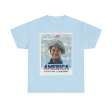 Load image into Gallery viewer, America: Reagan Country 1980 Campaign Poster Unisex Heavy Cotton T-Shirt
