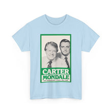 Load image into Gallery viewer, Carter/Mondale 1976 Unofficial Campaign Poster Unisex Heavy Cotton T-Shirt
