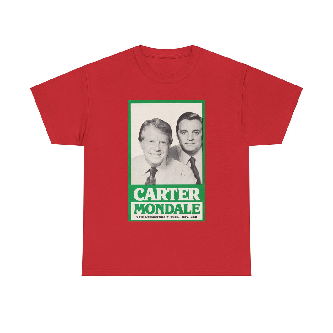 Carter/Mondale 1976 Unofficial Campaign Poster Unisex Heavy Cotton T-Shirt