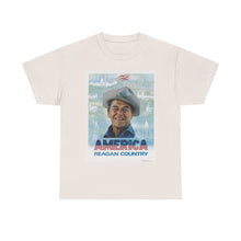 Load image into Gallery viewer, America: Reagan Country 1980 Campaign Poster Unisex Heavy Cotton T-Shirt
