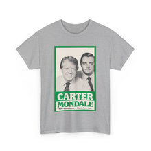 Load image into Gallery viewer, Carter/Mondale 1976 Unofficial Campaign Poster Unisex Heavy Cotton T-Shirt
