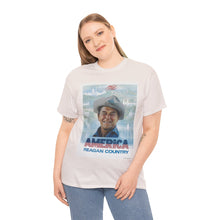 Load image into Gallery viewer, America: Reagan Country 1980 Campaign Poster Unisex Heavy Cotton T-Shirt
