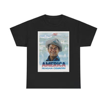 Load image into Gallery viewer, America: Reagan Country 1980 Campaign Poster Unisex Heavy Cotton T-Shirt
