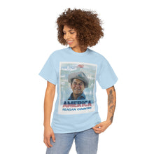 Load image into Gallery viewer, America: Reagan Country 1980 Campaign Poster Unisex Heavy Cotton T-Shirt
