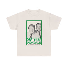 Load image into Gallery viewer, Carter/Mondale 1976 Unofficial Campaign Poster Unisex Heavy Cotton T-Shirt
