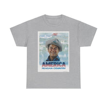 Load image into Gallery viewer, America: Reagan Country 1980 Campaign Poster Unisex Heavy Cotton T-Shirt
