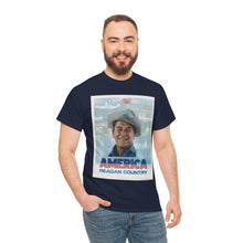 Load image into Gallery viewer, America: Reagan Country 1980 Campaign Poster Unisex Heavy Cotton T-Shirt
