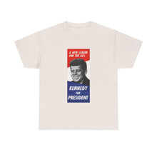 Load image into Gallery viewer, JFK 1960 Campaign Poster Unisex Heavy Cotton Tee
