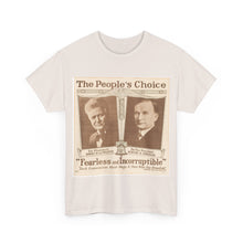 Load image into Gallery viewer, Robert M. La Follette &quot;The People&#39;s Choice&quot; 1924 Campaign Poster Unisex Heavy Cotton T-Shirt
