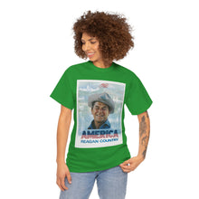 Load image into Gallery viewer, America: Reagan Country 1980 Campaign Poster Unisex Heavy Cotton T-Shirt
