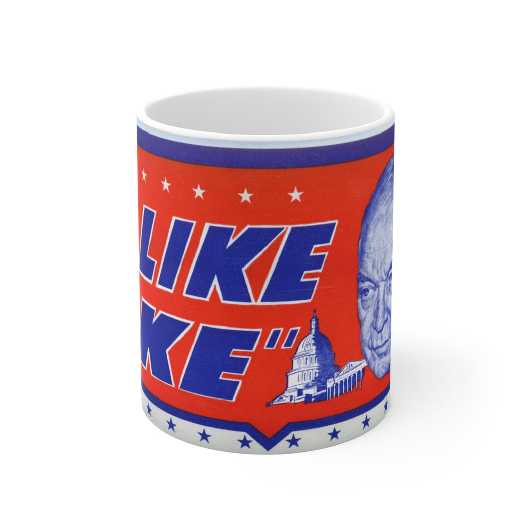 I Like Ike 1952 Eisenhower Campaign 11 oz Mug
