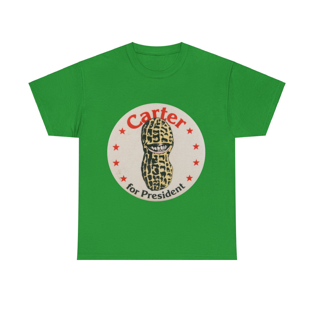 Carter for President 1976 Peanut Brigade Pin Unisex Heavy Cotton T-Shirt