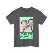 Load image into Gallery viewer, Carter/Mondale 1976 Unofficial Campaign Poster Unisex Heavy Cotton T-Shirt
