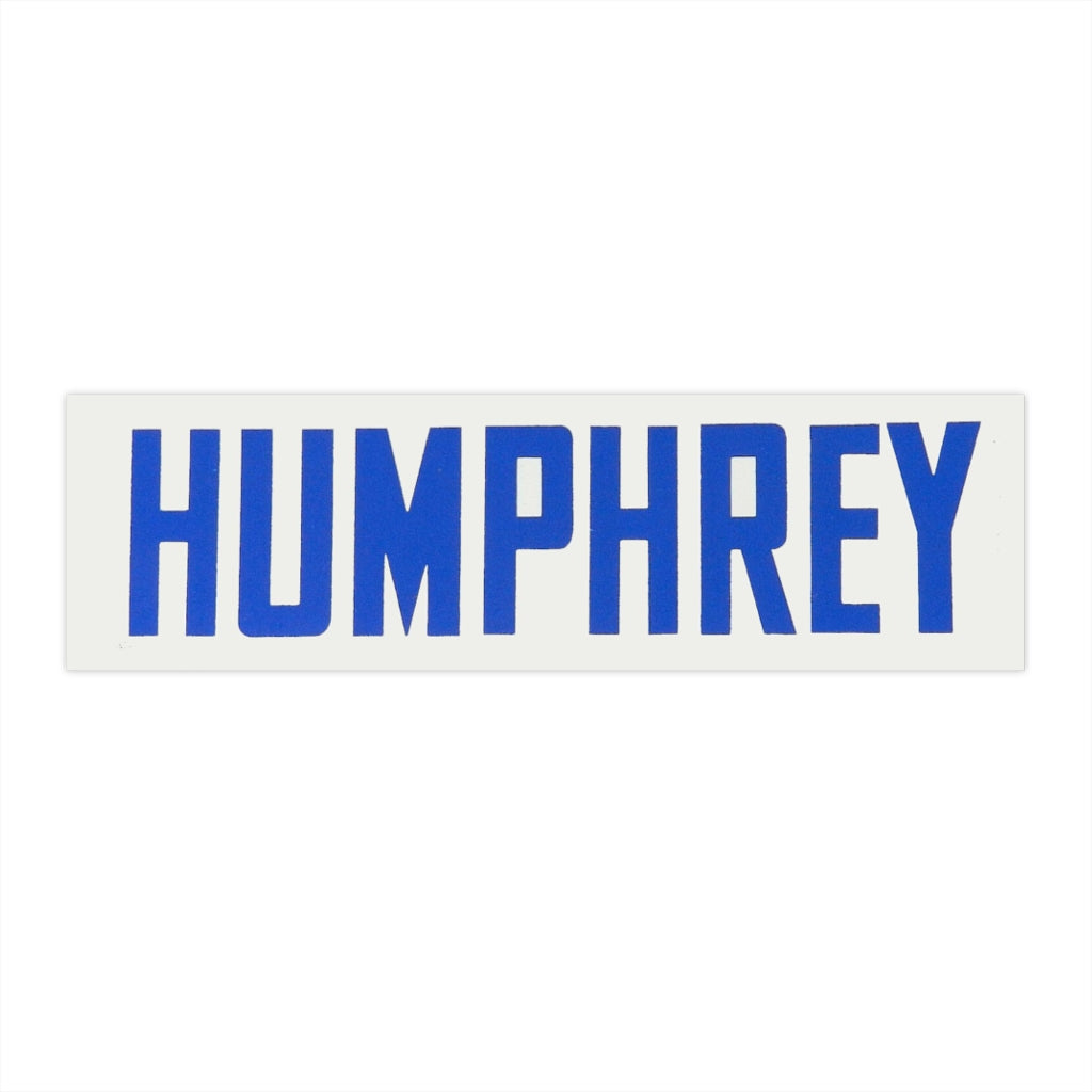 Hubert Humphrey 1968 Bumper Sticker