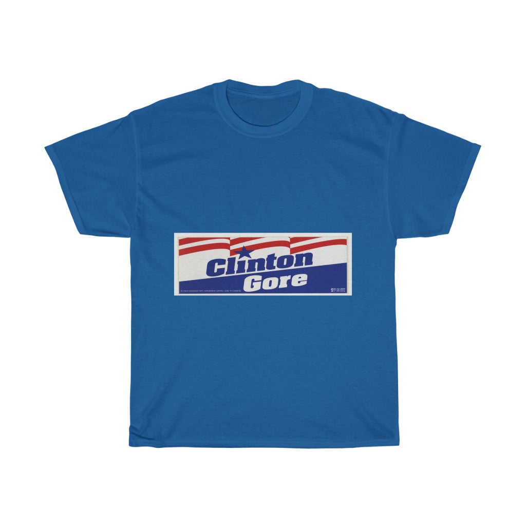 Bill Clinton and Al Gore 1992 Campaign Poster Unisex Heavy Cotton T-Shirt